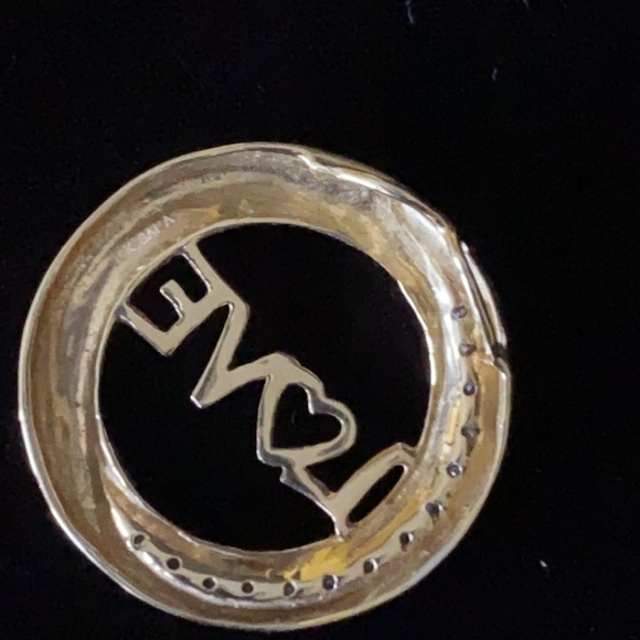 Gold and Diamond LOVE Pendant - Picture 4 of 8